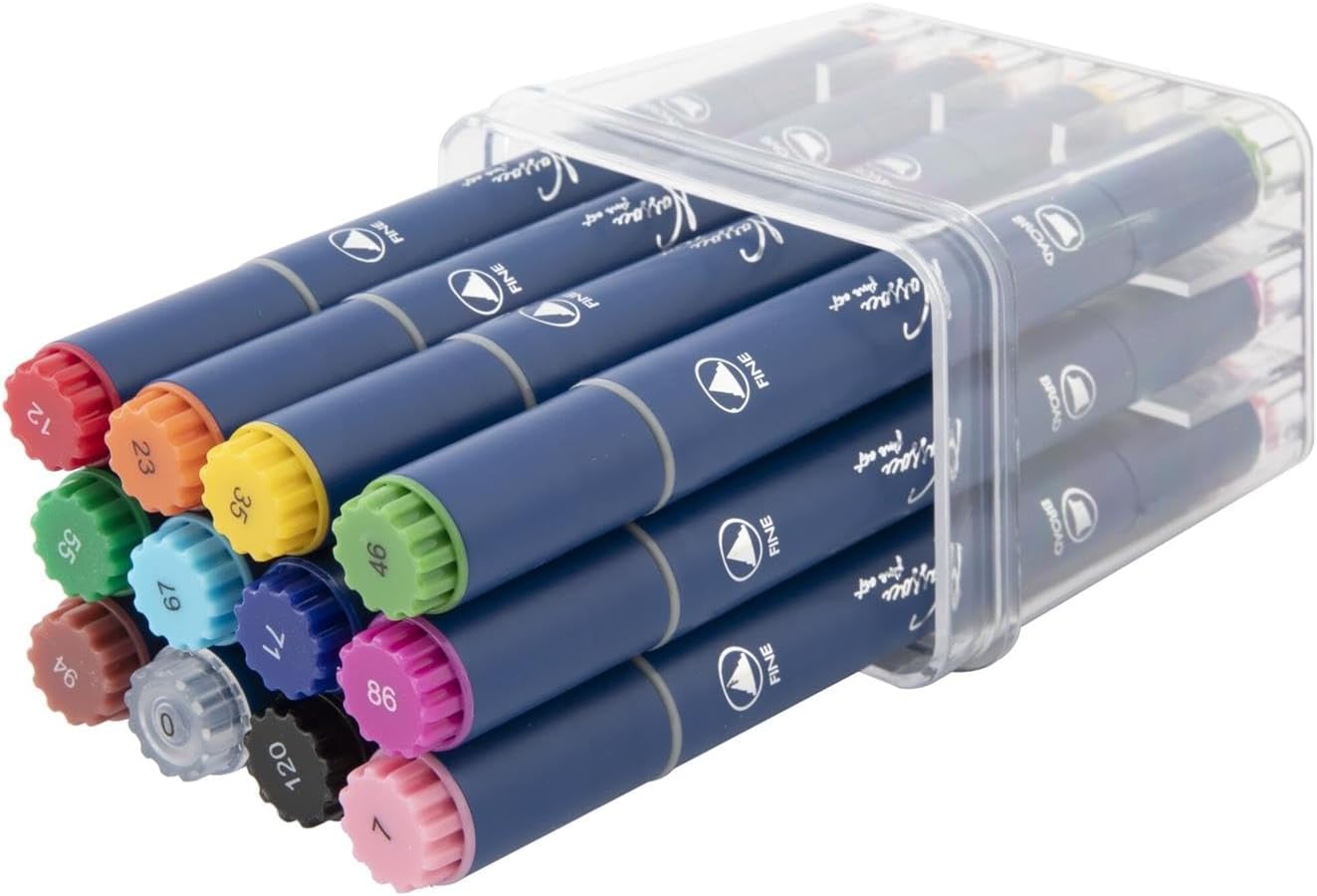 Nassau - Round Dual Markers (12 Pcs) (Ar0103/23Ge)