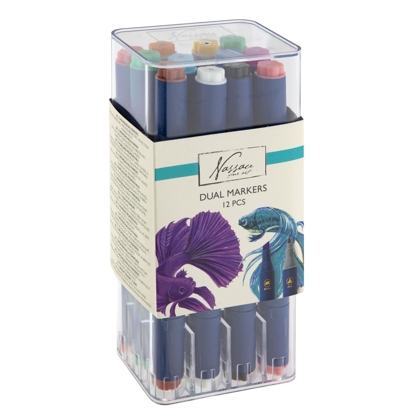 Nassau - Round Dual Markers (12 Pcs) (Ar0103/23Ge)