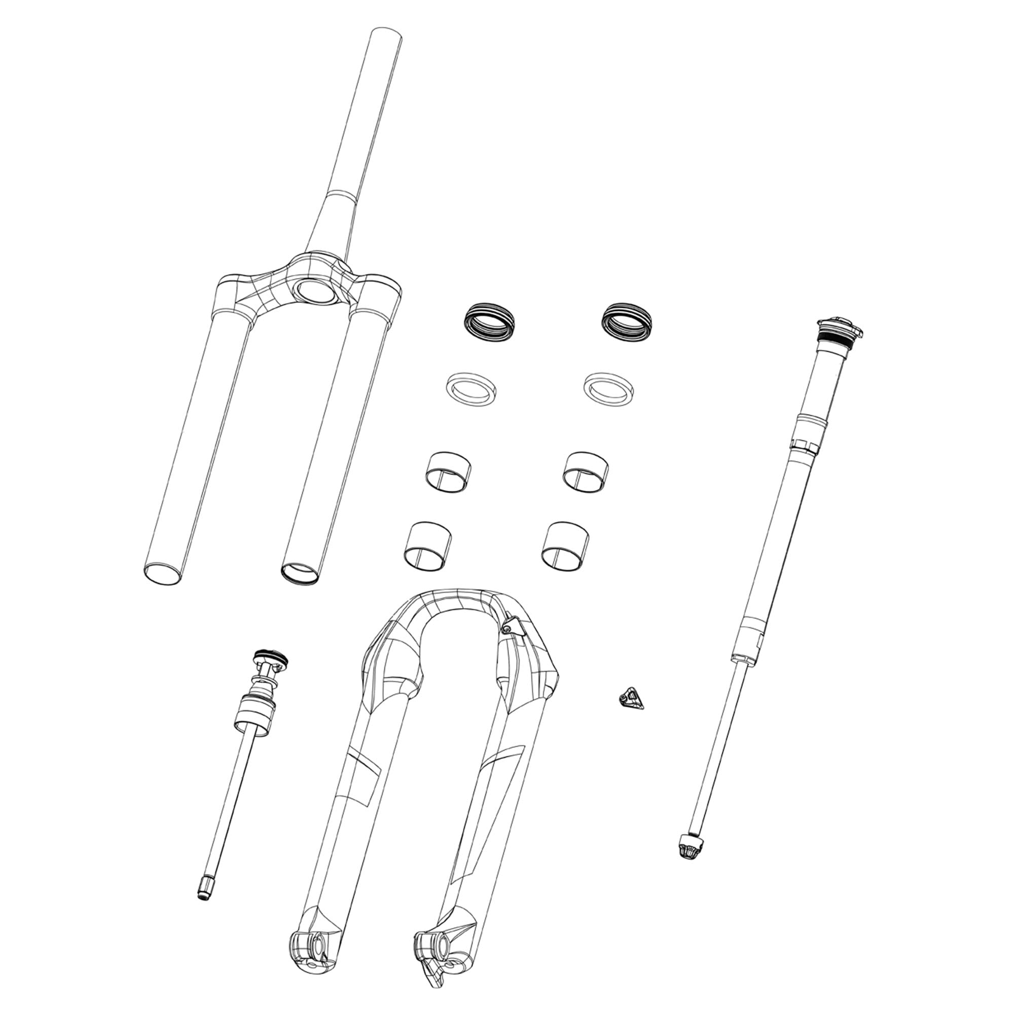 Rockshox Fork Dust Wiper Kit 38mm (Qty 20) Zeb A1+ (2021+)/Domain B1+ (2022+)/Boxxer D1+(2024+)