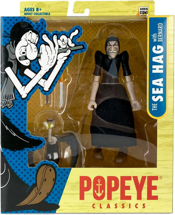 Boss Fight Studio Sea Hag Popeye Classics Wave 2 Collectible Action Figure – Highly Articulated Figurine with Accessories Including Alternate Hands, Knife, Magic Flute, and Vulture Henchman – 1:12