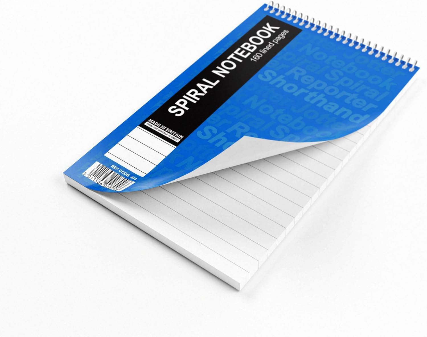 Spiral Office Reporters Notebook, 160 Pages 80 Sheets 127x203mm