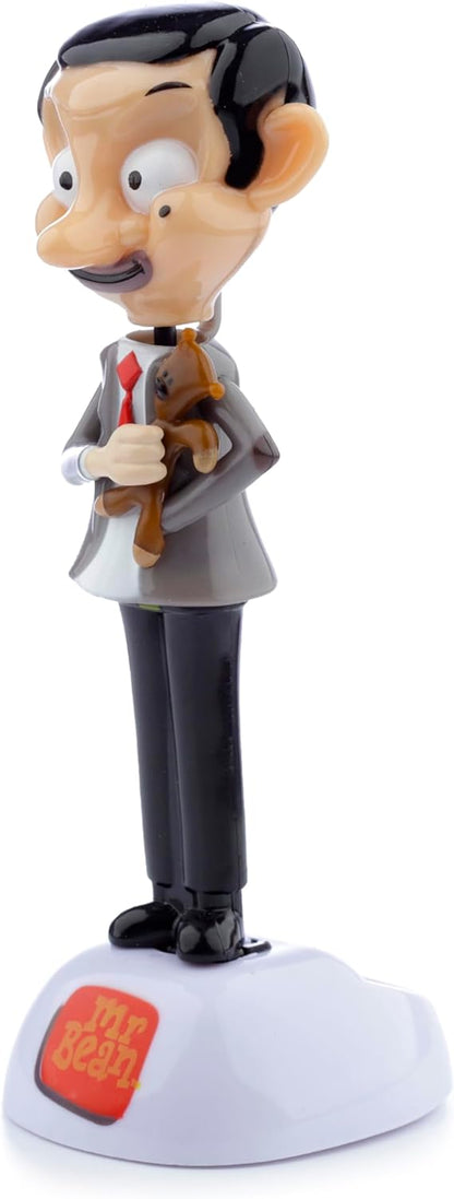 Puckator Mr Bean with Teddy Solar Pal - Home Office Table Desk Dashboard Car Decor Decoration - Gift Ideas - Gifts For Teenage Old Boy Girl Dad Mums - Powered KIds Toys Toy Figure Figures