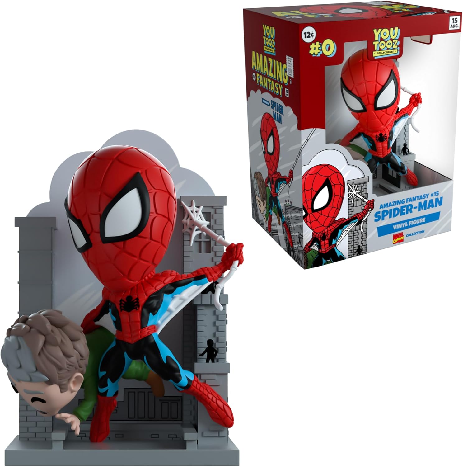 Youtooz Amazing Fantasy Spider-Man #15 5.1" inch Vinyl Figure, Collectible Amazing Spider-Man from Amazing Fantasy Spider-Man #15 by Youtooz Spider-Man Marvel Collection