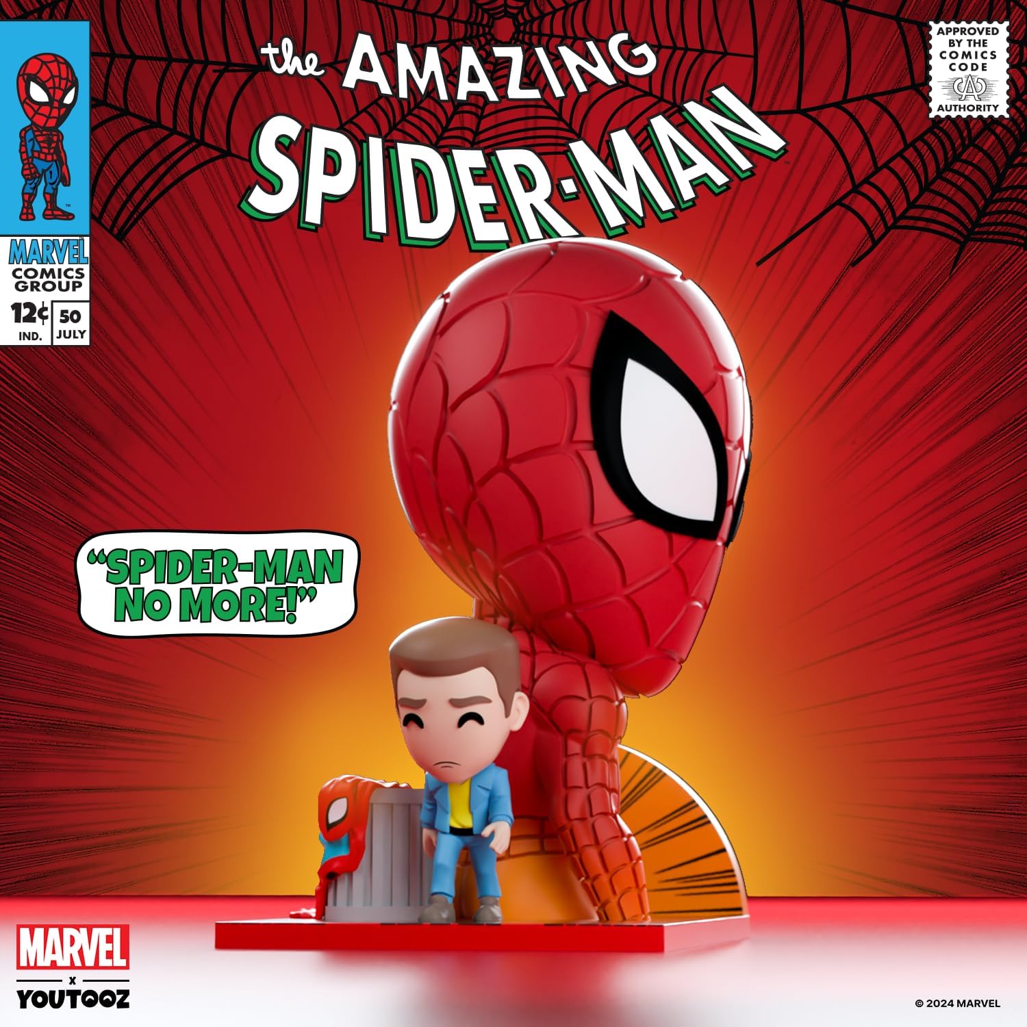 Youtooz-810122548539 Spiderman TÉLÉVISEUR Intelligent, sólido, Color Rojo, Talla única (YOTO54853)