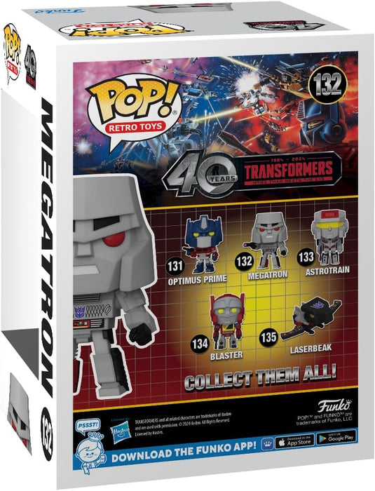 Funko Pop! Retro Toys: Transformers G1- Megatron - Transformers Classic - Collectable Vinyl Figure - Gift Idea - Official Merchandise - Toys for Kids & Adults - TV Fans - Model Figure for Collectors