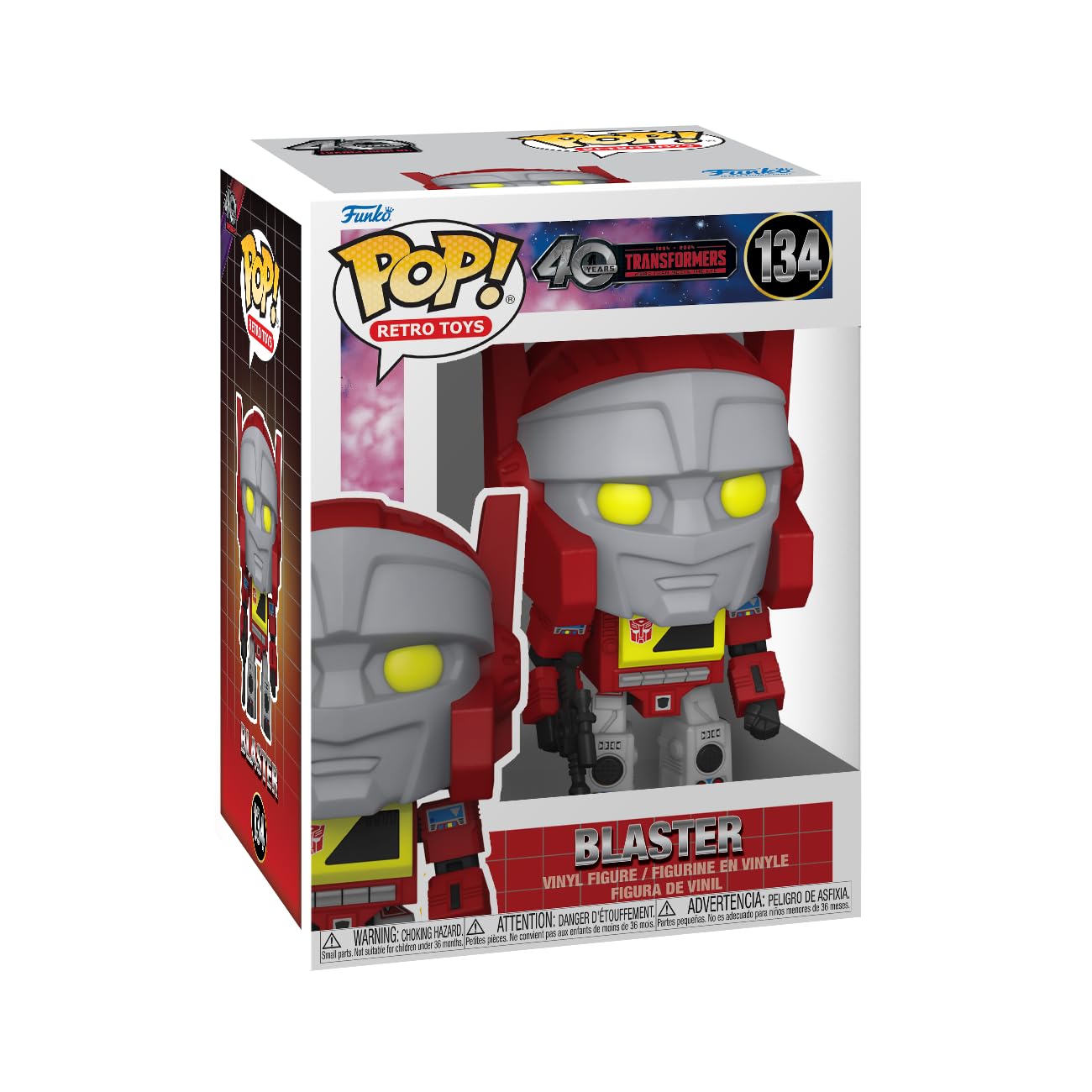 Funko Pop! Retro Toys: Transformers G1- Blaster - Transformers Classic - Collectable Vinyl Figure - Gift Idea - Official Merchandise - Toys for Kids & Adults - TV Fans - Model Figure for Collectors