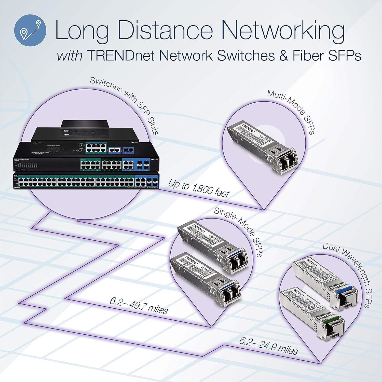 TRENDnet 5-Port Gigabit Compact Metal Desktop Switch with SFP Slot, Fanless Design, Wall Mountable, Lifetime Protection, Black