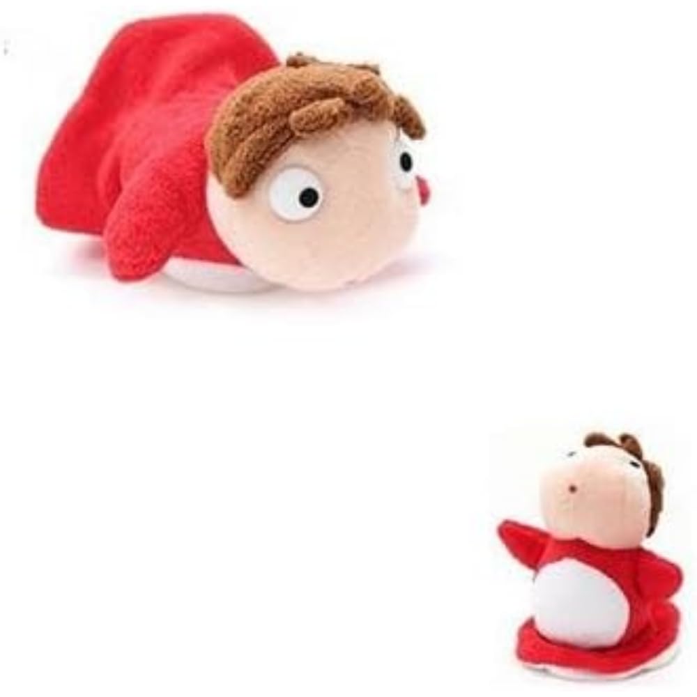 Sun Arrow Plush Ghibli Ponyo on the Cliff - Ponyo, 18 cm (ref. S-2467), multicoloured