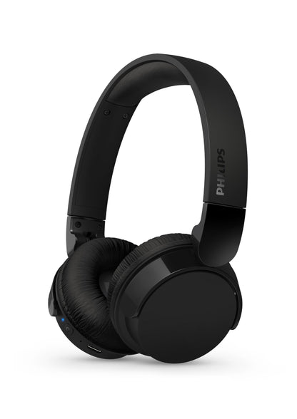 PHILIPS TAH4209BK Lightweight On Ear Wireless Bluetooth Headphones with Passive Noise Isolation - 55 Hours Play Time, Natural Sound, Clear Calls, Dynamic Bass, 2 Hours USB-C Charging –