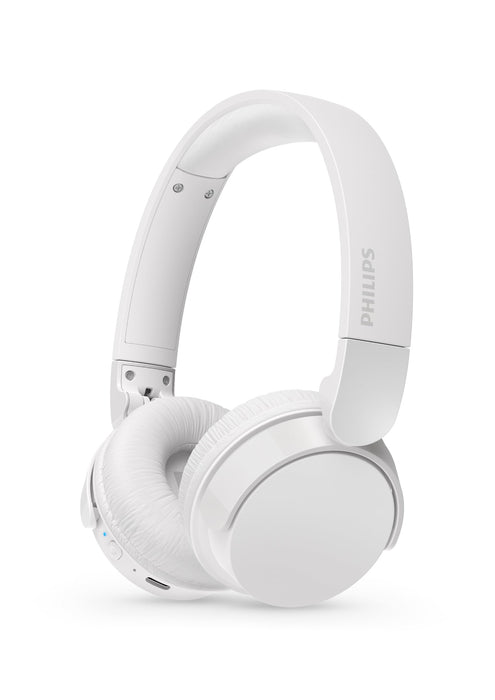 Philips TAH4209BL/00 Lightweight Wireless Bluetooth On-Ear Headphones – Up to 55h Playtime, Blue