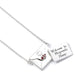 Harry Potter The Carat Shop Halskette mit Buchstaben-Anhänger aus Sterlingsilber mit Umschlag zum Öffnen, Sterling Silber