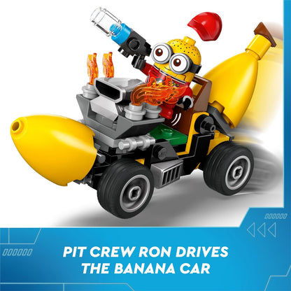 LEGO Despicable Me Minions and Banana Car Toy, Movie Set for 6 Plus Year Old Kids, Boys & Girls, Fun Small Vehicle Playset, Gift for Fans of Creative Building 75580