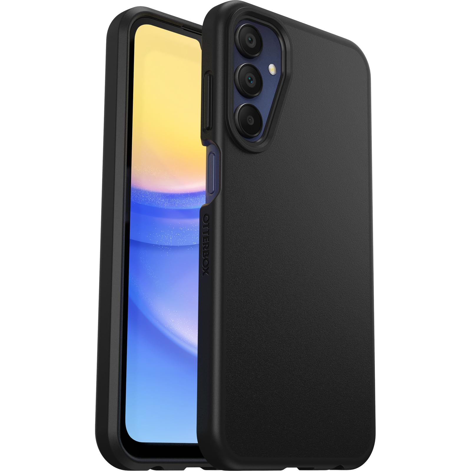 OtterBox Sleek Series Case for Samsung Galaxy A15 / A15 5G, Shockproof, Drop proof, Ultra-Slim, Protective Thin Case, Tested to Military Standard, Black, Non-Retail Packaging Black Galaxy A15 / A15 5G