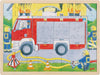 GOKI- Puzzle, Bomberos en accion No Aplica Madera, Multicolor, único (57416