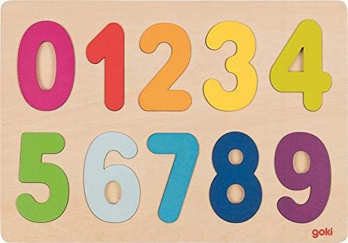 goki- Números Puzzle 0-9, Multicolor (10