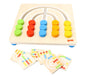 Goki- Tabla de clasificación Arco Iris, 5 Colores Dominó, Multicolor (58436