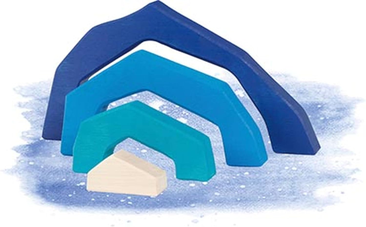 Goki 58471 Set of 25 Building Blocks Four Seasons 33 x 33 x 3 cm