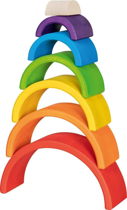 goki 58479 Building Blocks, Small Rainbow, Made Maple Wood, Promotes Creativity and Stimulates Free Play, Made in Europe