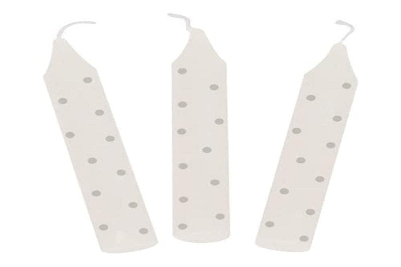 goki 60695 - Birthday Candle Set, Grey Polka Dots (for GK106/GK108/55985/60975/60721/60726/60706