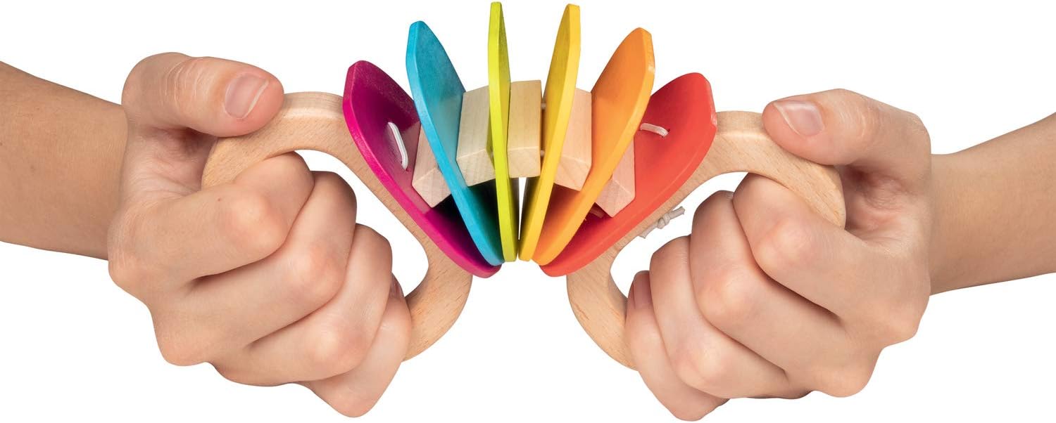 GOKI Arco Iris No Aplica Sonajeros y Aros de Peluche, Multicolor, Medium (61885