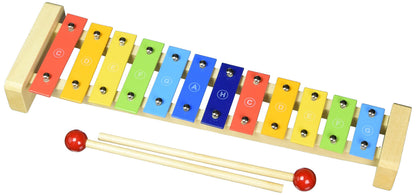XYLOPHONE EN BOIS**37,5 CM DE LONGUEUR**AVEC LIVRET**JOUET EN BOIS