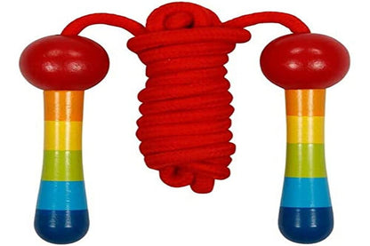 goki 63887 Springseil Regenbogen L= 2 m, Kunststoffseil, bunt (2 m