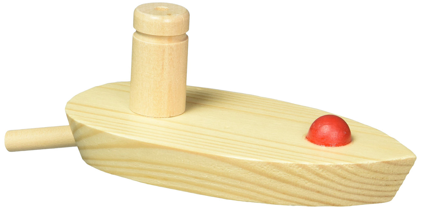 Goki 63916 vehículo de juguete - Vehículos de juguete (Madera, Barco, Caucho, Madera, 3 año(s), CE, 150 mm