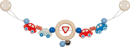 goki 65197 Pram Chain Cars Colourful Cars Made of Maple and Beech Wood Handmade Made in Germany