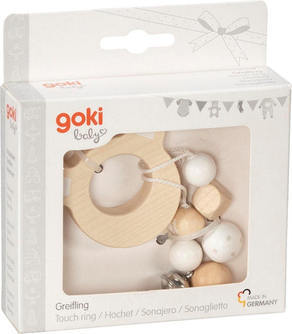 goki 65212 – Wooden Grasping Ring – Forming The Grip Reflex – Handmade – Made in Germany