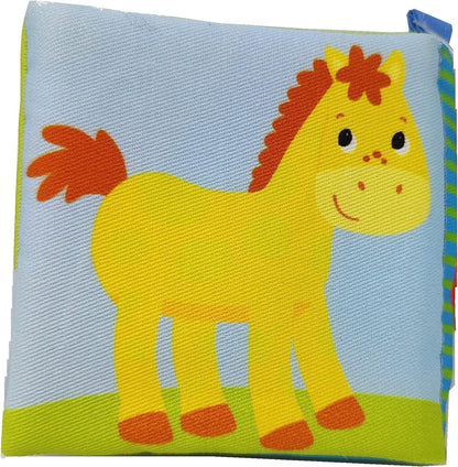 Goki- Libro de Dibujos de Tela con lámina sonara Cuadernos Colorear, Multicolor (65253