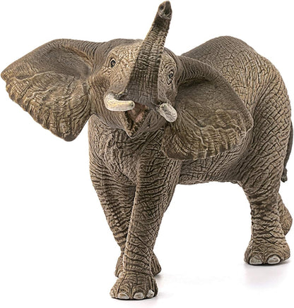 Schleich 14762 Éléphant d'Afrique mâle, dès 3 Ans, Wild Life - Figurine, 9 x 20 x 12 cm