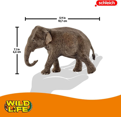 schleich 14761 Afrikanische Elefantenkuh, ab 3 Jahren, WILD LIFE - Spielfigur, 8 x 15 x 9 cm