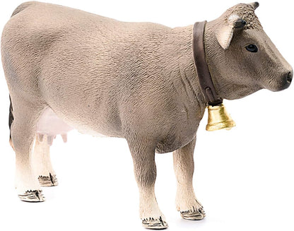 schleich 13874 FARM WORLD Braunvieh cow Figurine for ages 3+, Grey New model