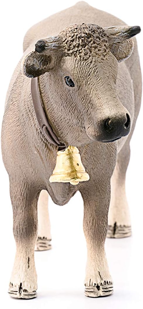 schleich 13874 FARM WORLD Braunvieh cow Figurine for ages 3+, Grey New model