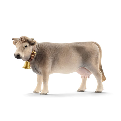schleich 13874 FARM WORLD Braunvieh cow Figurine for ages 3+, Grey New model