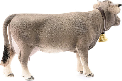 schleich 13874 FARM WORLD Braunvieh cow Figurine for ages 3+, Grey New model