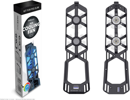 Maxx Tech RGB Auto Temperature Controlled Cooling Fan For PS5 Slim