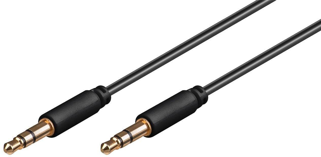 `Microconnect - 3.5Mm (3-Pin, Stereo) Minijack Slim Cable, 0.5 M`