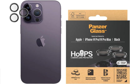 PanzerGlass ® Hoops™ Camera Lens Protector iPhone 14 Pro | 14 Pro Max | Black