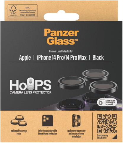 PanzerGlass ® Hoops™ Camera Lens Protector iPhone 14 Pro | 14 Pro Max | Black