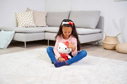 Simba 109280149 Hello Kitty Magic Bow Pluche, met originele serie, licht en geluid, 30 cm, geschikt vanaf de eerste levensmaanden