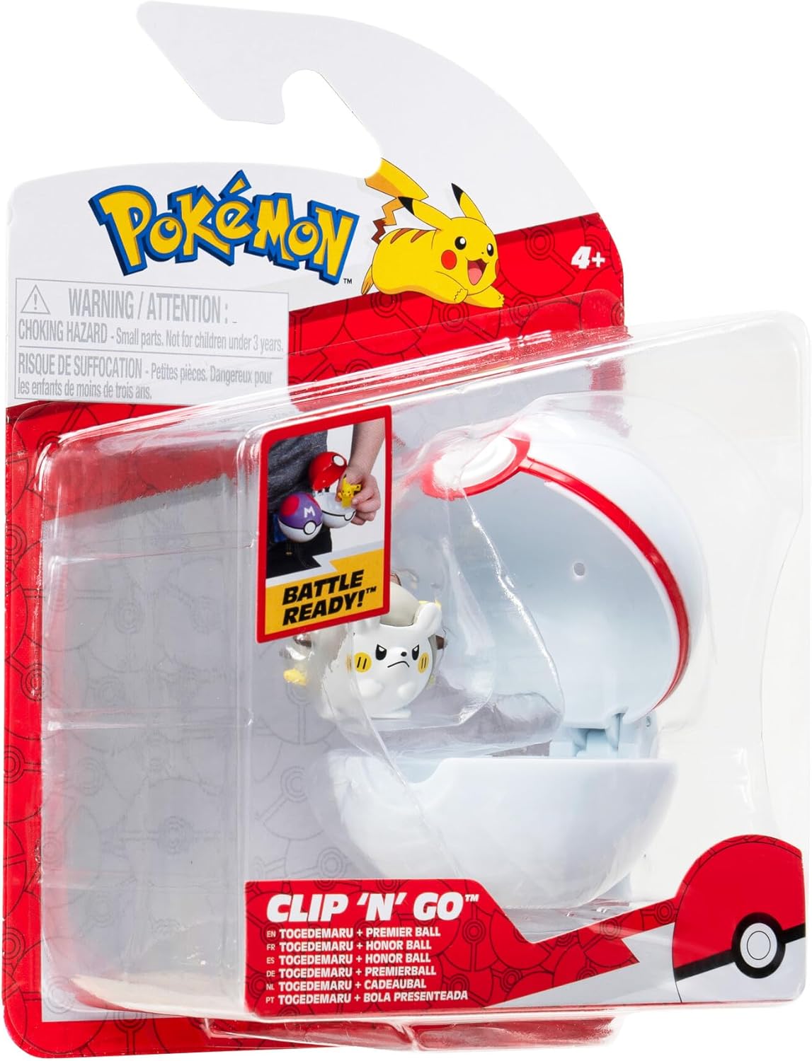 Pokemon Clip 'N' Go Todemaru and Premier Ball – inclusief 2-inch gevechtsfiguur en Premier Ball accessoires
