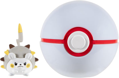 Pokemon Clip 'N' Go Todemaru and Premier Ball – inclusief 2-inch gevechtsfiguur en Premier Ball accessoires
