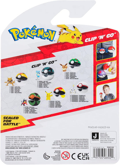 Pokemon Clip 'N' Go Todemaru and Premier Ball – inclusief 2-inch gevechtsfiguur en Premier Ball accessoires