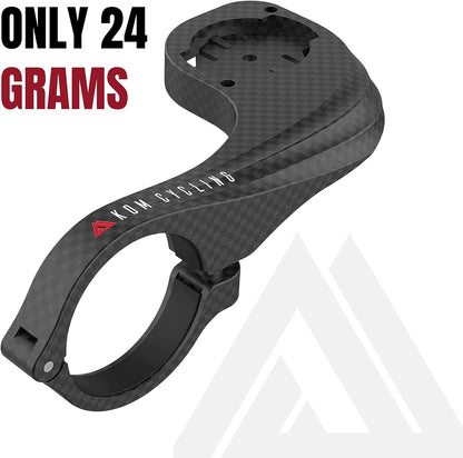 KOM Cycling Computer Mount designed to be used with Garmin Edge Series - Compatible with a range of Garmin commuters including Garmin Edge 530 Mount and Garmin 830