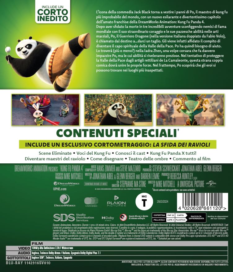 Kung Fu Panda 4 (Blu-ray
