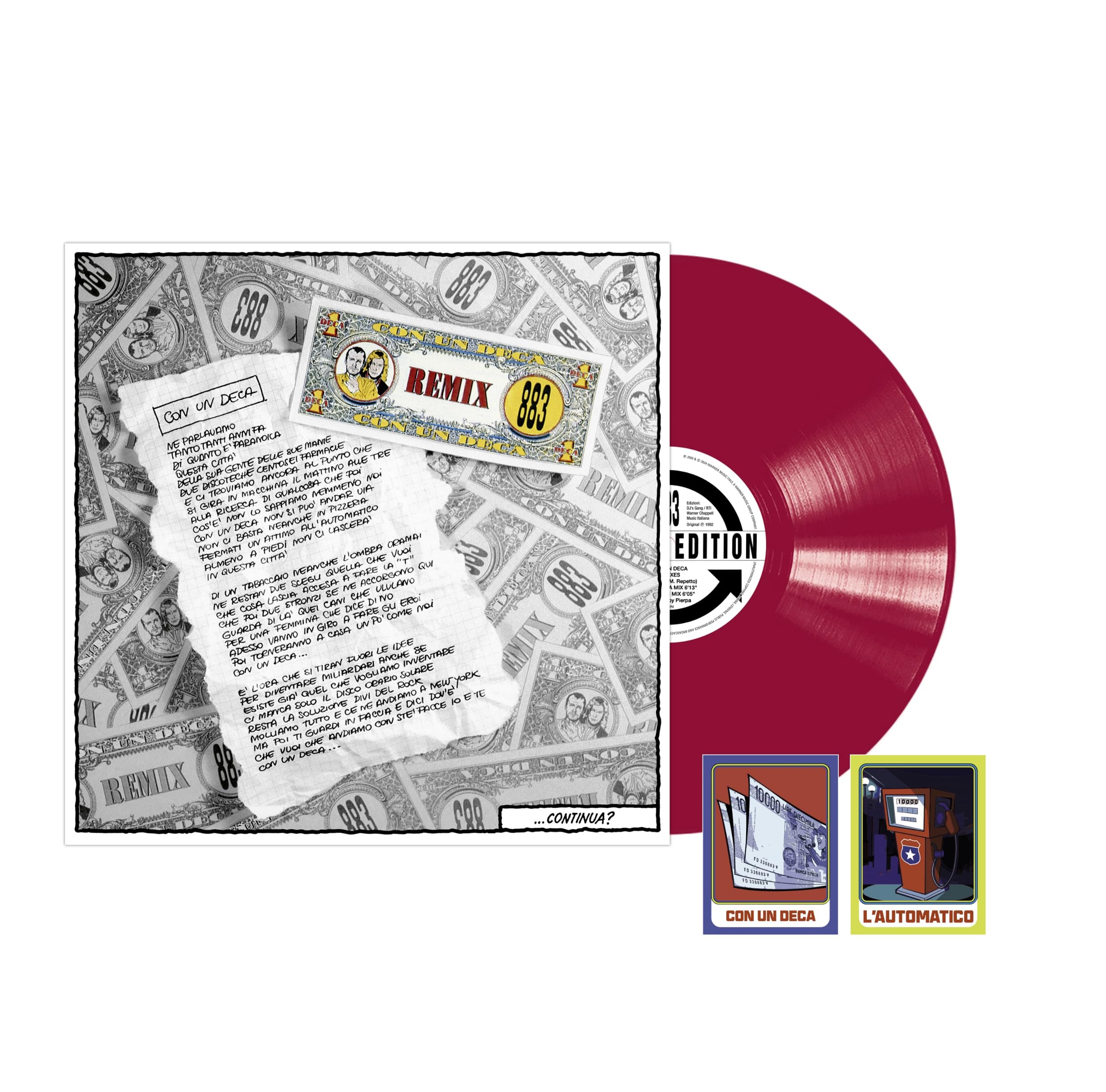 Con Un Deca (Original Version 1992 - Vinile r. Bordeaux + 2 Figurine