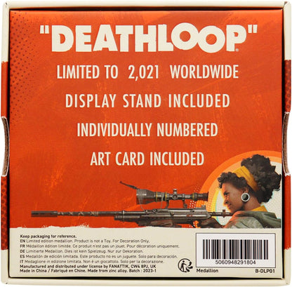 Deathloop Limited Edition Personal Trinket Medallion and Art Card