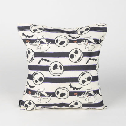 CERDÁ LIFE'S LITTLE MOMENTS Shopping-Tasche Nightmare Before Christmas, Schwarz, 36 x 39 x 0,4 cm, 2 Griffe, aus Polyester und Baumwolle, bedruckt Jack Skellington und Zero, Originalprodukt, Schwarz