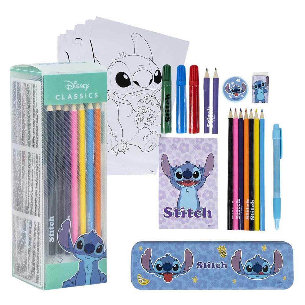 Disney: Cerd?  - Lilo & Stitch - Set Cartoleria Da Colorare Stitch
